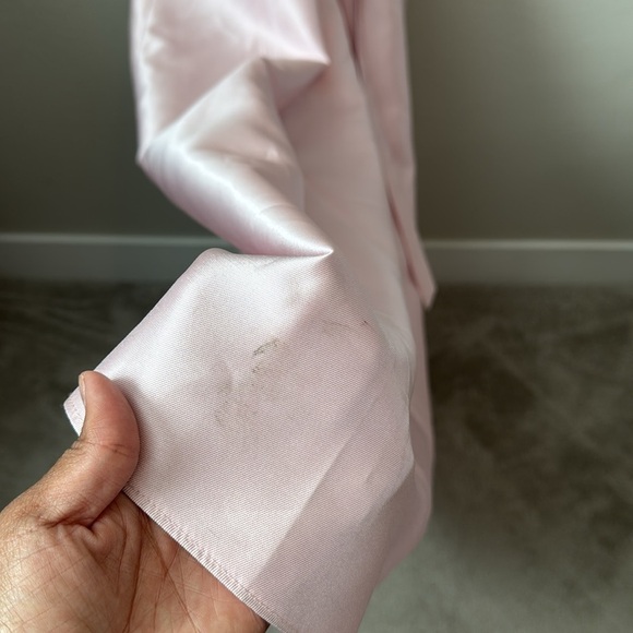 Alfred Sung Ballet Pink Bustier Tie Back Gown Size 4 - Picture 10 of 10